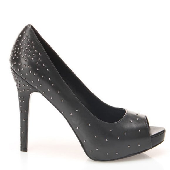 Kay Peep Toe Pump In Black - Picture 1 of 5